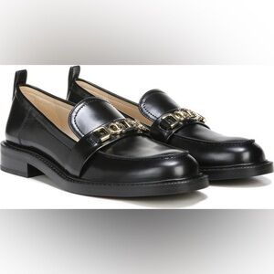 Sam Edelman Christy Black Patent Loafer horsebit metal chunky academia preppy 6